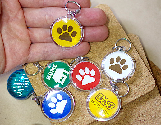 犬・猫・ペット用の迷子札(ネームプレート)