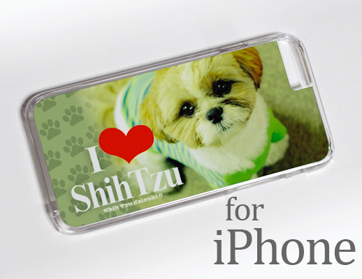iPhone6plus用ケース、シーズー大好きモデル
