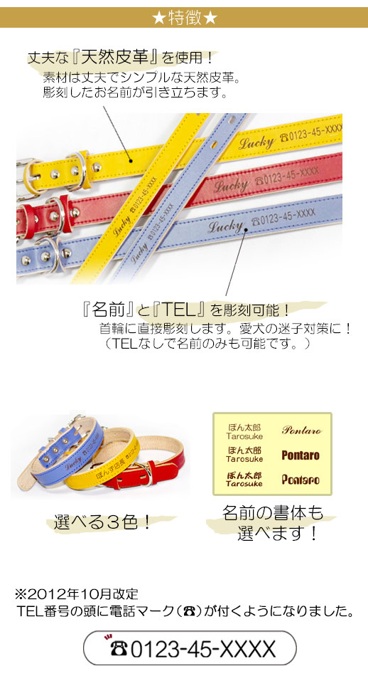 名前入り首輪