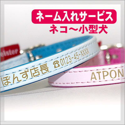 ネーム入り首輪(名前入り首輪)